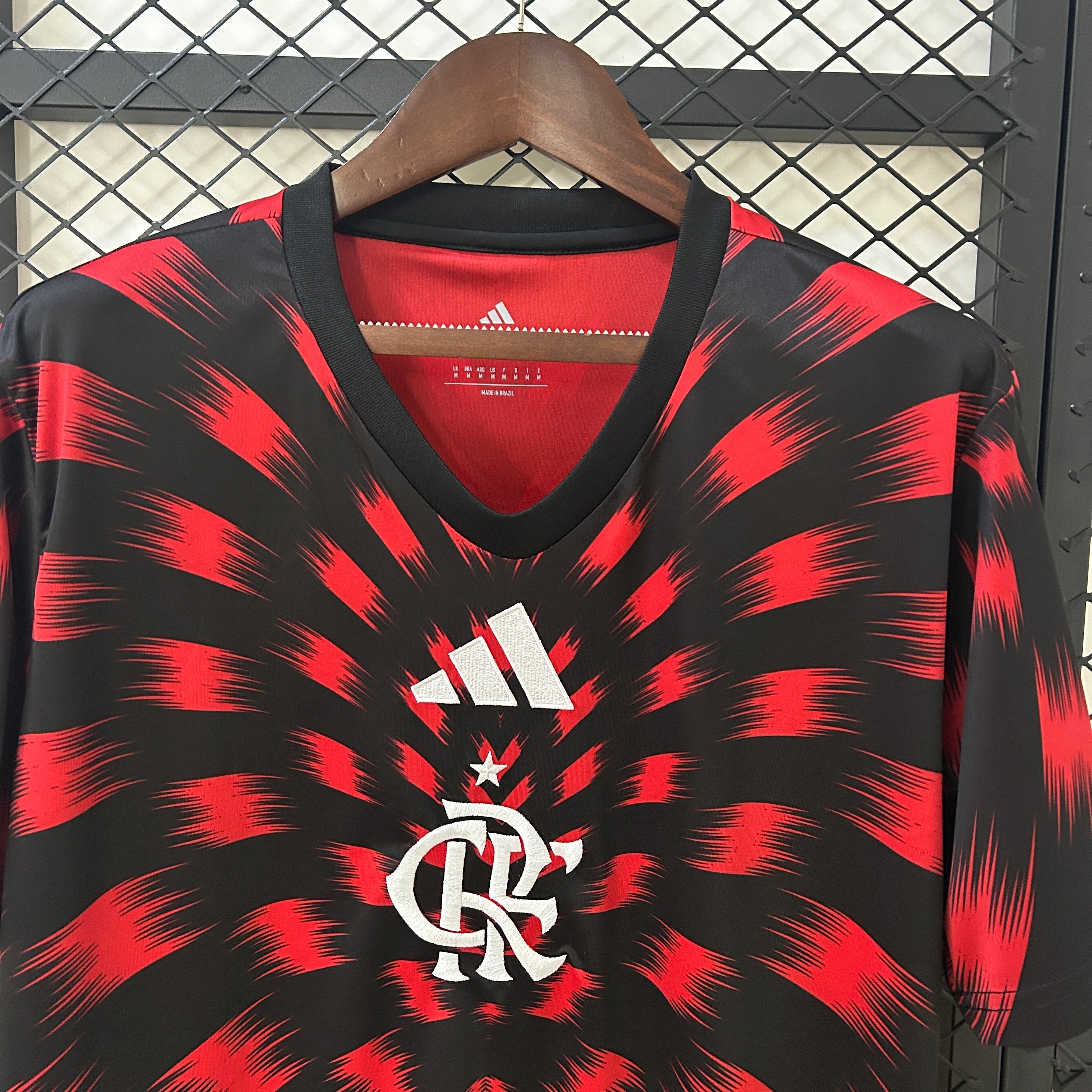 CAMISA DO FLAMENGO 25/26 VERMELHO E PRETO