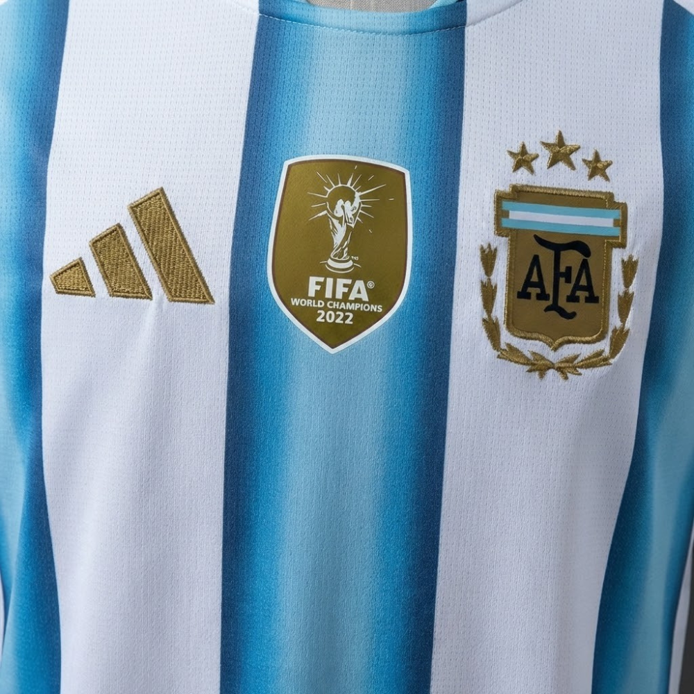 CAMISA DA SELEÇÃO DA ARGENTINA 2026 AZUL E BRANCO