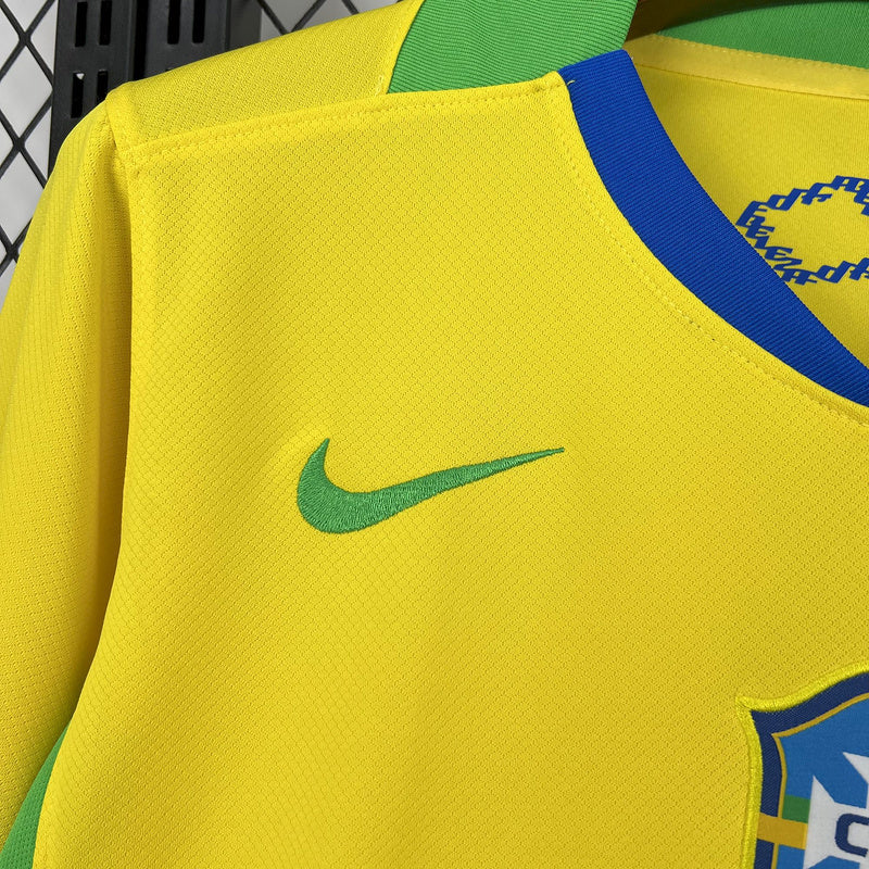 CAMISA DA SELEÇÃO DO BRASIL 25/26 AMARELA