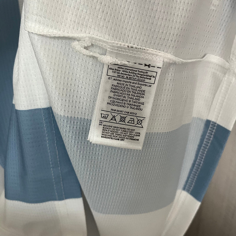 CAMISA DA SELEÇÃO DA ARGENTINA 24/25 AZUL E BRANCO EDIÇÃO ESPECIAL ANIVERSARIO 50 ANOS