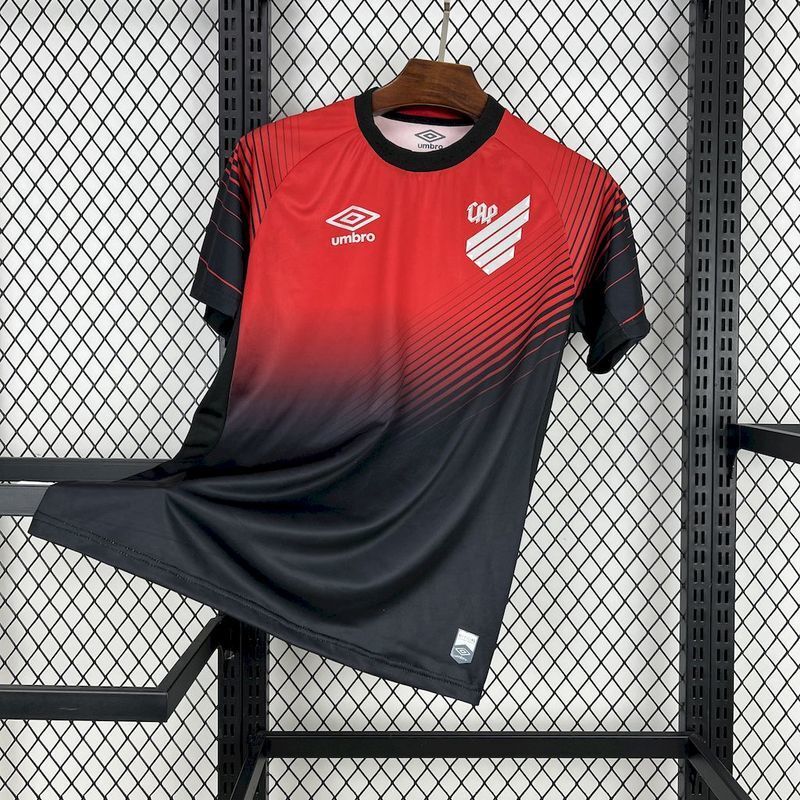CAMISA DO ATHLETICO PARANAENSE 25/26 VERMELHA E PRETA
