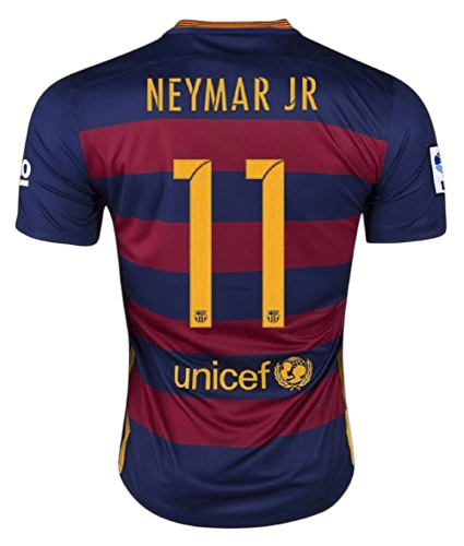 Camisa Barcelona I 15/16 - Versão Retrô | Neymar Jr