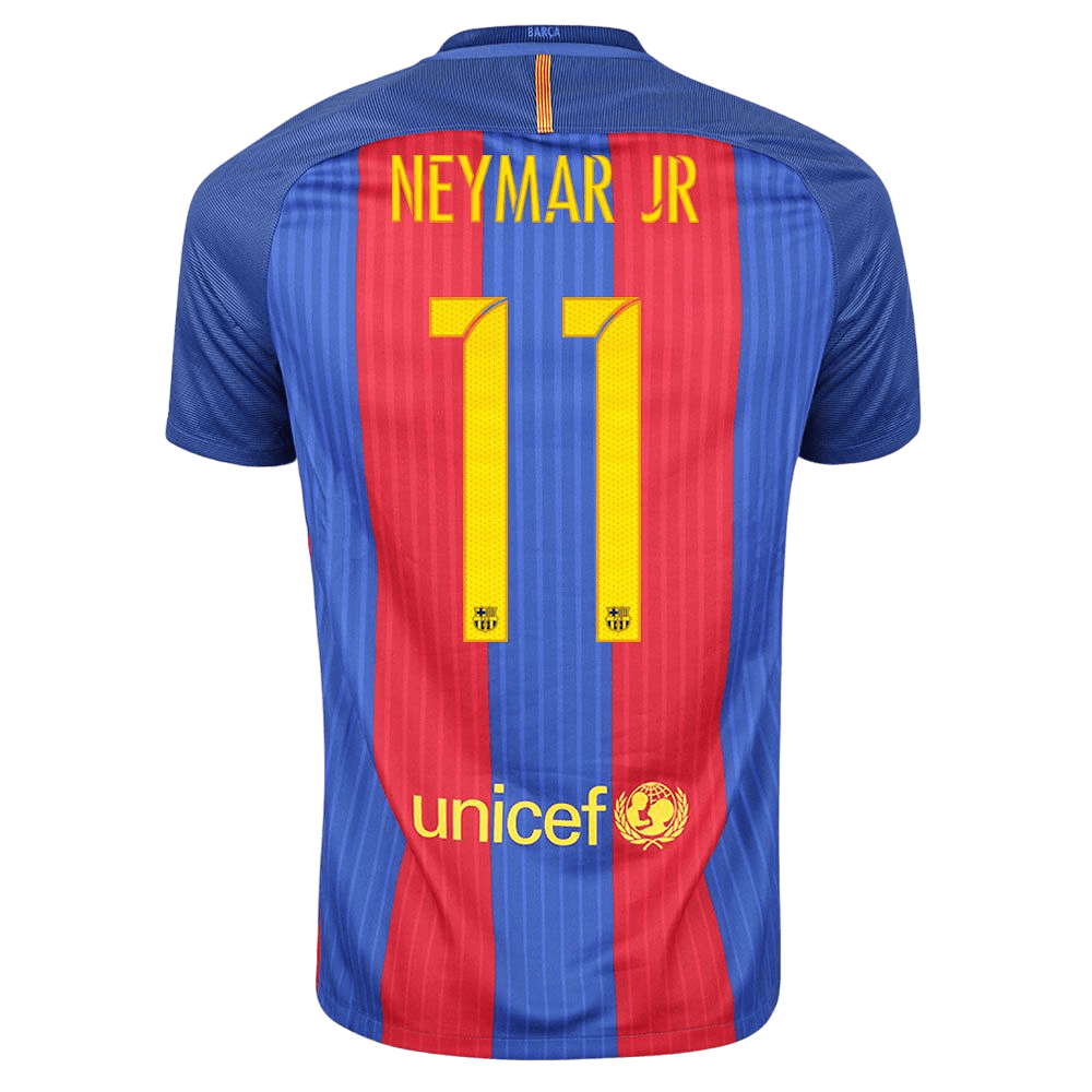 Camisa Barcelona I 16/17 - Versão Retrô | Neymar Jr