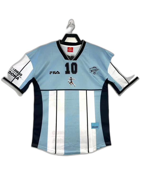 Camisa Argentina Maradona Edição Comemorativa 2001 - Versão Retrô