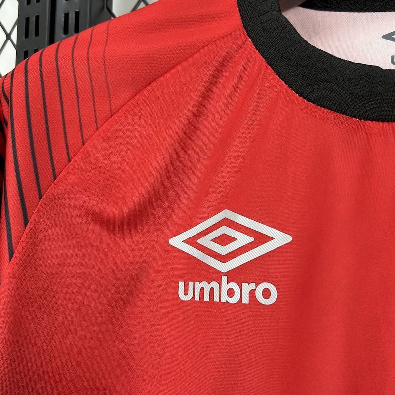 CAMISA DO ATHLETICO PARANAENSE 25/26 VERMELHA E PRETA