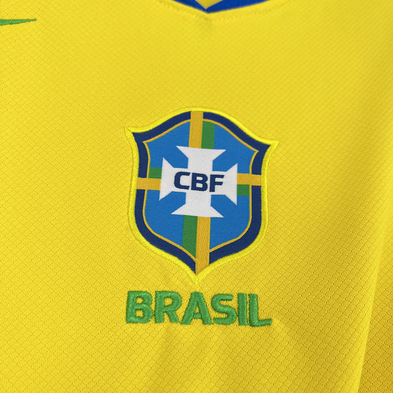 CAMISA DA SELEÇÃO DO BRASIL 25/26 AMARELA