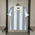 CAMISA DA SELEÇÃO DA ARGENTINA 24/25 AZUL E BRANCO EDIÇÃO ESPECIAL ANIVERSARIO 50 ANOS