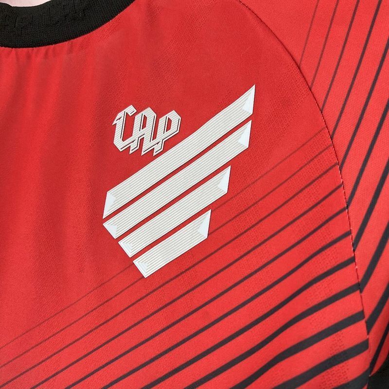 CAMISA DO ATHLETICO PARANAENSE 25/26 VERMELHA E PRETA